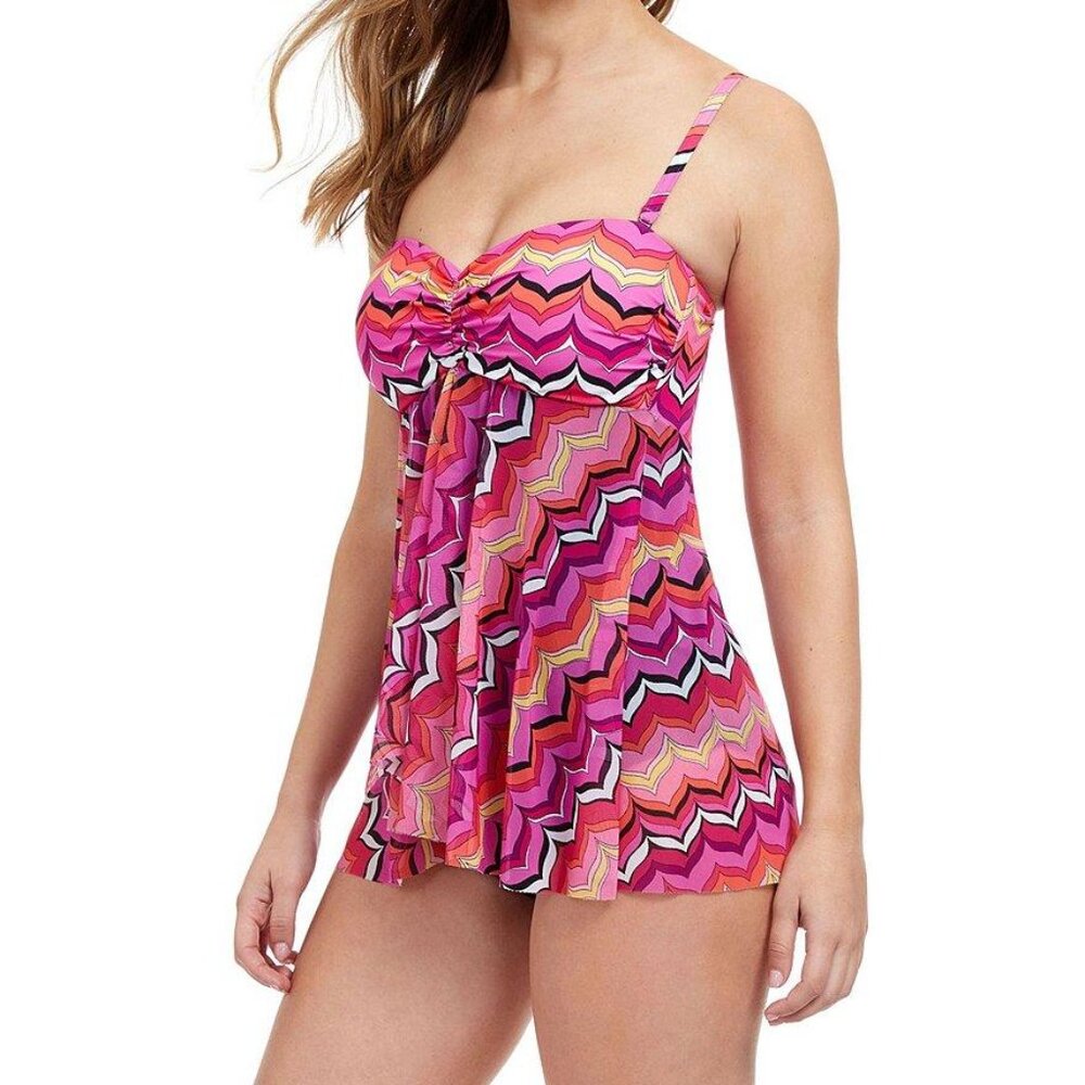 NWT Profile by GottexPalm Springs Bandeau One Piece Swimsuit